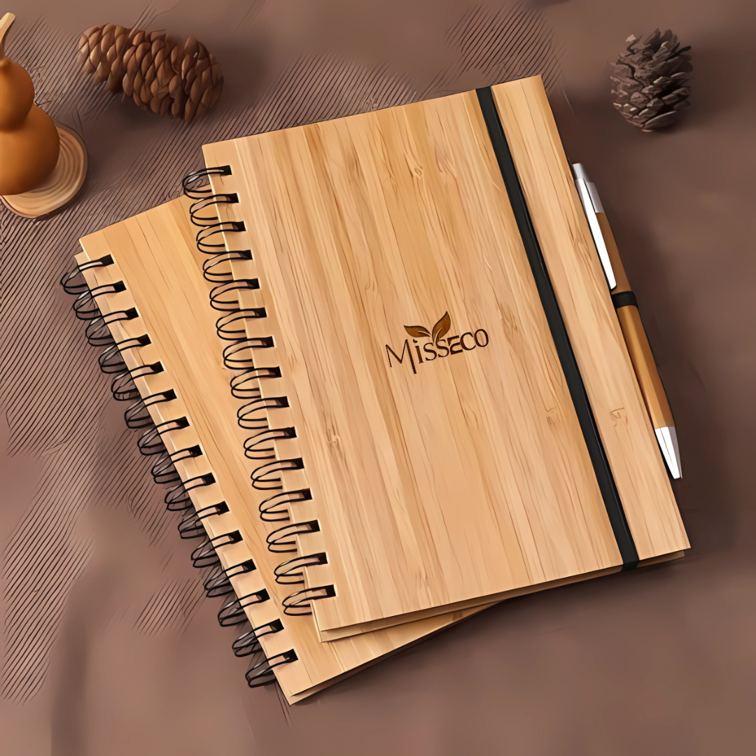 Premium Bamboo Gift Combo with Notebook Pen and Bottle