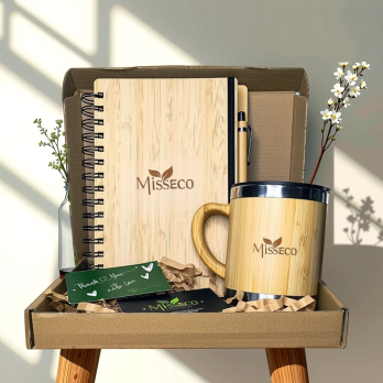 MissEco : Bamboo Eco Combo – Premium Diary & Coffee Mug Gift Set