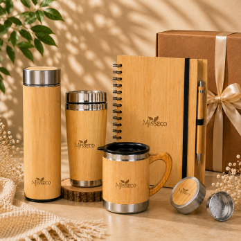MissEco : Bamboo Classic Eco Friendly Gift Set with Box | Sustainable & Stylish Gifting