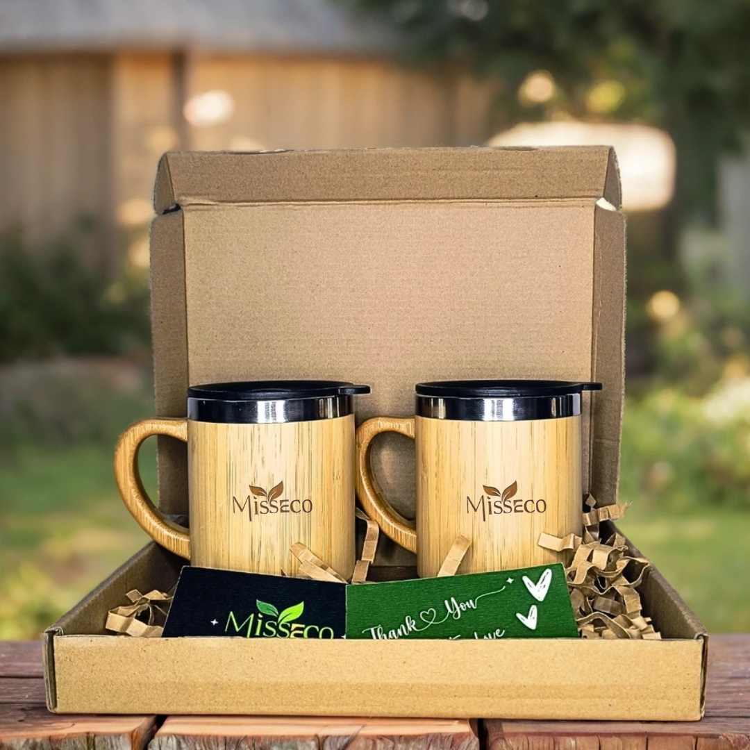 Sustainable Bamboo Mug Duo – Misseco