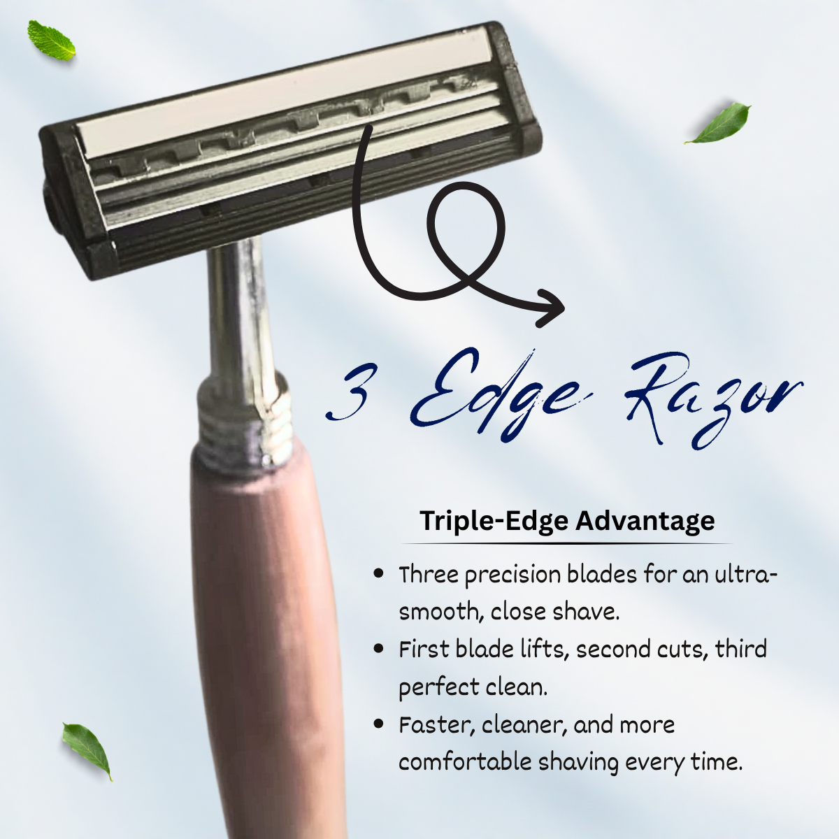 Bamboo 3 Edge Razor | Misseco - Image 2