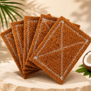 Coconut Coir Scrubber for Multi Purpose use | Eco-Friendly Kitchen Dish Scrubber | Pack of 10